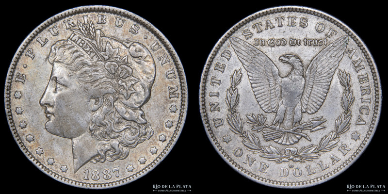 USA. 1 Dollar "Morgan" 1887 O (New Orleans), Plata 900; 37.0mm; 26.73g. KM110 (X...