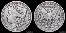 USA. 1 Dollar 1892 O. Morgan. KM110