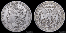 USA. 1 Dollar 1892 S. Morgan. KM110