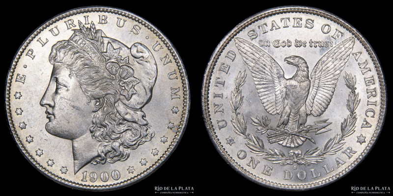 USA. 1 Dollar "Morgan" 1900 S (San Francisco), Plata 900; 37.0mm; 26.72g. KM110 ...