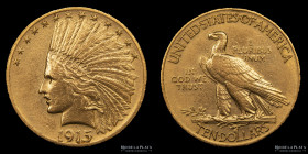 USA. 10 Dollars 1915. Indian Head. KM130