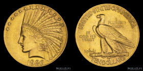 USA. 10 Dollars 1926. Indian Head. KM130