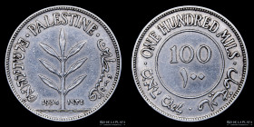 Palestina. 100 Mils 1934. KM7