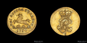 Brunswick-Lüneburg-Calenberg-Hannover. 1/4 Ducat 1730 S. KM234