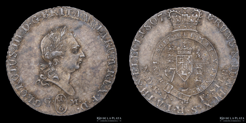 German States. Brunswick-Lüneburg-Calenberg-Hannover. George III (1760-1820) 1/6...