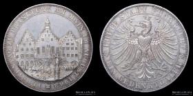 Frankfurt. Free City. 1 Thaler 1863. KM372