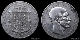 Hannover. August I. 1 Thaler 1850. KM209.2