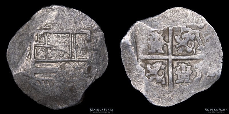 Toledo. Felipe III (1598-1621) 4 Reales 1617 V. Plata 930; 30mm; 13.57g. Cal 302...