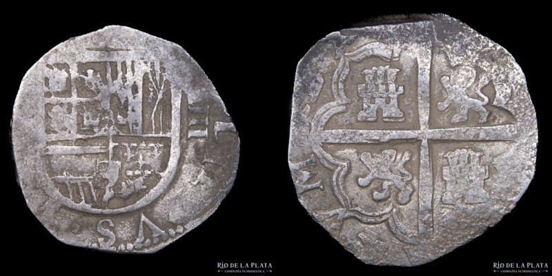 Toledo. Felipe III (1598-1621) 4 Reales 1618-21. Plata 930; 30mm; 13.76g. Cal 30...