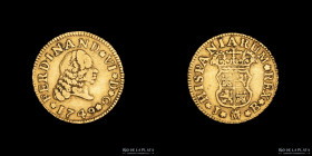 España. Fernando VI. 1/2 Escudo 1749 PSJ. KM115