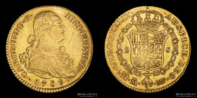 España. Carlos IV. 2 Escudos 1789 MF. Madrid. KM435