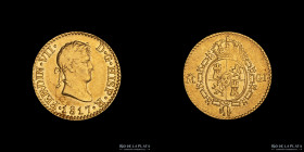 España. Fernando VII. 1/2 Escudo 1817 GJ. Madrid. KM112