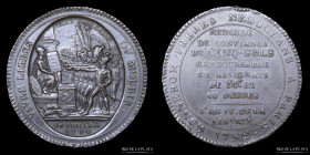 Francia. Revolucion. Monneron Freres. 5 SOLS 1792. KMTn31
