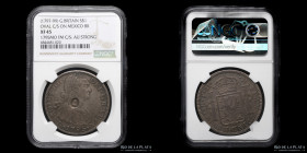 Gran Bretaña. George III. 1 Dollar ND1797-99. Resello s/ 8R Mexico