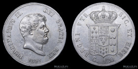 Napoles. Reino de las 2 Sicilias. 120 Grana 1857. KM370