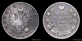 Rusia. Alexander I. 1 Rublo 1823. C130