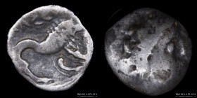 Celtic Tribes. Massalia, Gaul. II-I Cent. BC. Imitative AR Drachm
