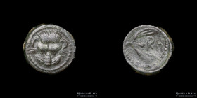 Rhegion, Bruttium (420-387BC) AE Onkia