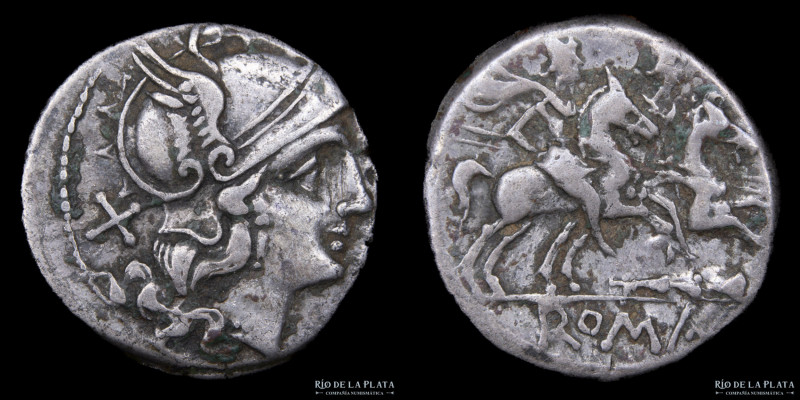 Republic. Anonymous (208BC) Denarius. Uncertain mint in southeast Italy. Silver;...