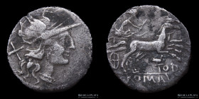 Republic. Anonymous (189-180BC) AR Denarius. Cr141/1