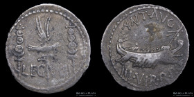 The Triumvirs. Mark Antony. AR Denarius LEG VIIII