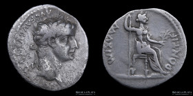 Tiberius (14-37AD). AR Denarius. Tribute Penny. RIC 30