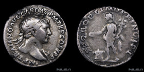 Trajan (98-117AD) AR Denarius. RIC 184