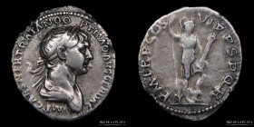 Trajan (98-117AD) AR Denarius. RIC 355