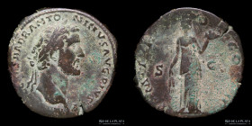Antoninus Pius (138-161AD) AE Sestertius. RIC 530b