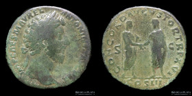 Marcus Aurelius (161-180AD) AE Sestertius. RIC 797