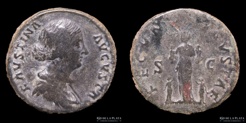 Faustina II (146-176AD) Sestertius. Rome mint, struck 157-161AD. Bronze; 32mm; 2...