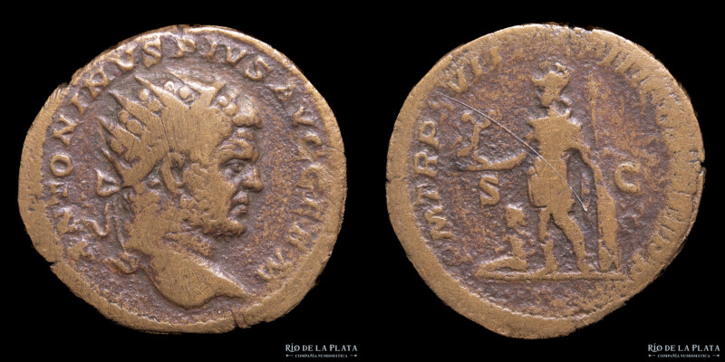 Caracalla (198-217AD) Dupondius. Rome mint, struck 212AD. Bronze; 25mm; 13.72g. ...