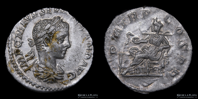 Severus Alexander (222-235AD) Denarius. Rome mint, struck 222AD. Silver; 18mm; 3...