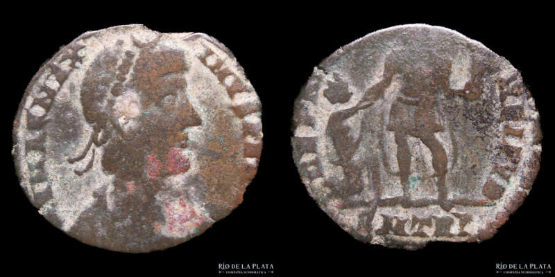 Magnus Maximus (383-388 AD) Treveri mint, 1st. Officinae. Bronze; 24mm; 3.63g. A...