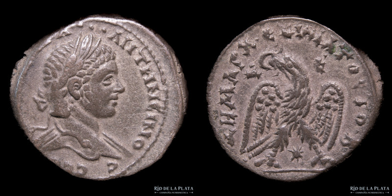 Antioch, Seleucis and Pieria, Syria. Caracalla (198-217AD) Tetradrachm. Billon; ...