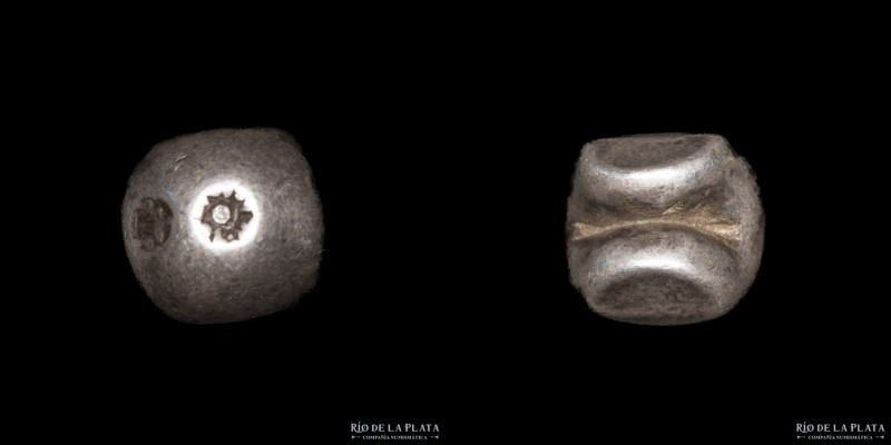 Thailand. Rama III (1824-1851) 1 Baht (Fuang or "Bullet Coin"). Chakra and prasa...