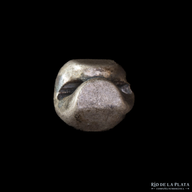 Thailand. Rama III (1824-1851) 1/8 Baht (Fuang or "Bullet Coin"). No markings. S...