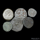 Ancient. Lot x6. Islamic &  India. Copper coins
