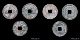 China. Lot x3. Song to Ming Dinasties. AE Cash