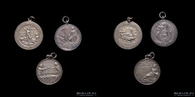 Argentina. Ferroviarias. 1902-1908. FFCC Argentinos x 3