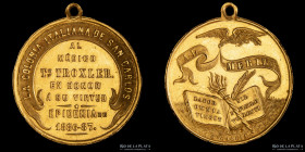 Argentina. Medicina. 1887. Fiebre Amarilla. San Carlos. Oro. S. Caccia