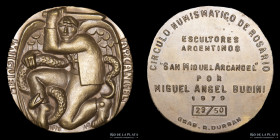 Argentina. Numismatica. 1979. Circulo Numismatico de Rosario. San Miguel Arcangel