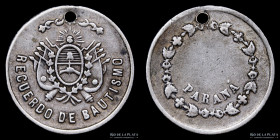 Argentina. 1894. Recuerdo de Bautismo. Parana. R. Grande