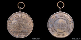 Argentina. 1898. Fiesta Patriotica. Pro Patria. Lujan, Mendoza