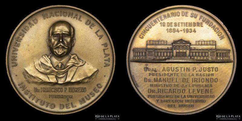 Argentina. 1934. Universidad Nacional de La Plata. Francisco P. Moreno, Fundador...