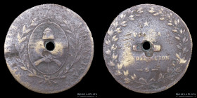 Argentina. Boton. C1840. Escudo Nacional. Viva la Federacion. Rosas