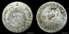 Argentina. Boton colonial. Tamaño 2 Reales. Sommer y Ca. Mitre 1250. Plata