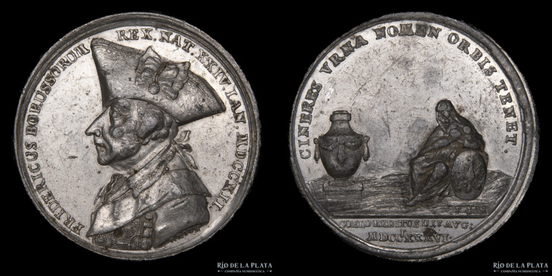 Alemania. 1736. Prusia. Friedrich Wilhelm I (1713-1740). Estaño; 48mm; 38.80g. (...