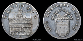 Alemania. Conmemorativa Tratado de Tubingen 1514. Plata