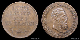 Alemania. Prusia. Jeton ND (1888). Friedrich III